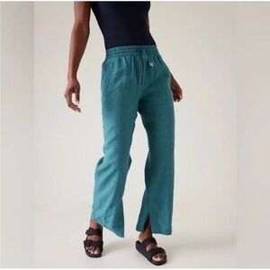 Athleta Women’s Retreat Linen High Rise Wide-leg Pants, Size 4